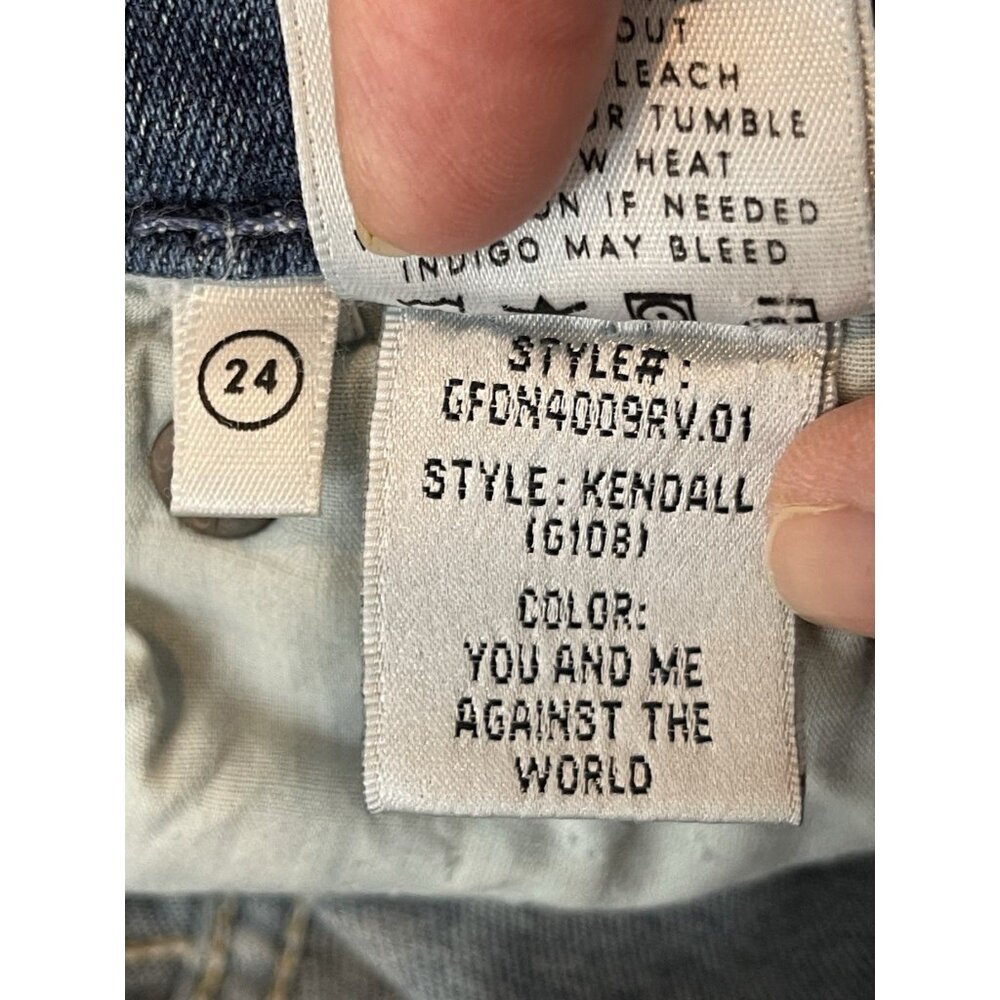 GRLFRND Jeans Size 24 Kendall You Me Against The World Wash Revolve - Picture 8 of 9